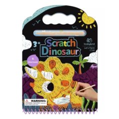 Vyškrabávací blok Dinosaury