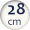 28 cm