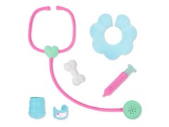 Kokeršpaniel v kabelke s veterinárskou sadou