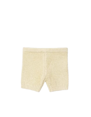 Krémové pletené šortky Vito
