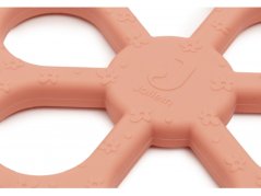 Hryzátka silikónové Flowers Coral Rose