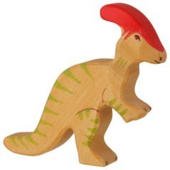 Drevená postavička Parasaurolophus