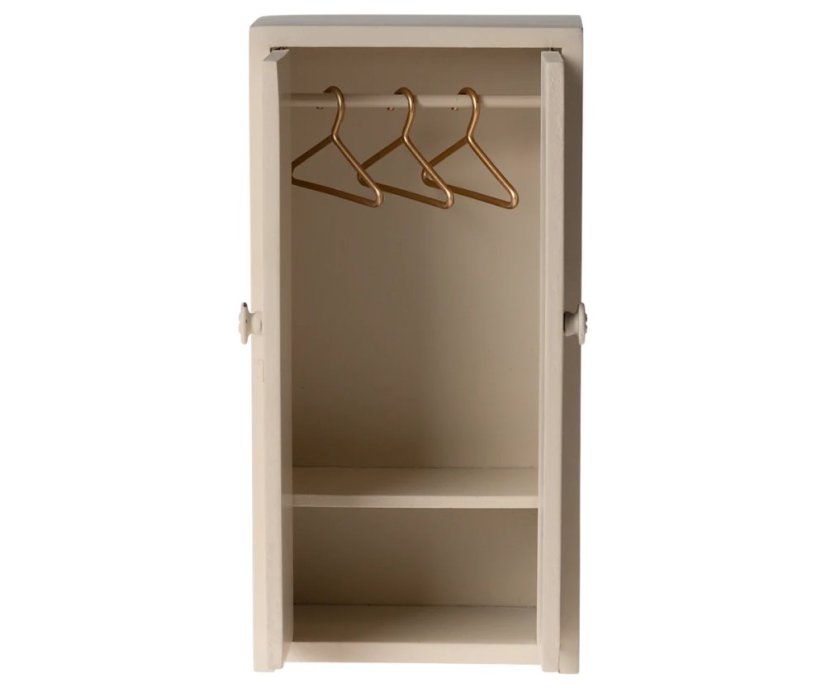 Miniatúrna drevená skriňa Cream